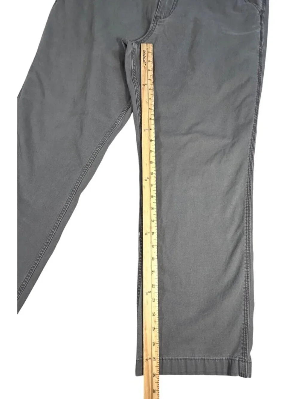 Carhartt Relaxed Fit Straight Leg Pants Men's 36x30 (Fits 35x28) Gray Stretch